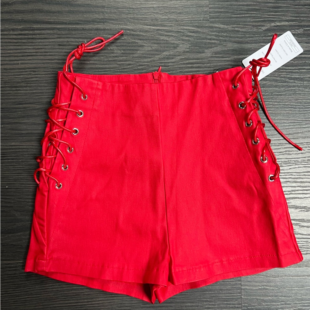 Red shorts